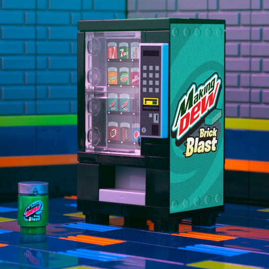 Making Dew (Brick Blast) - B3 Customs Soda Vending made using LEGO parts